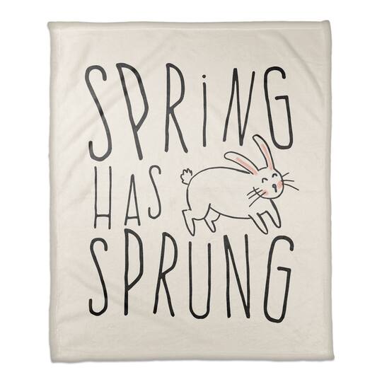 Spring Sprung Bun 4 50" x 60" Coral Fleece Blanket
